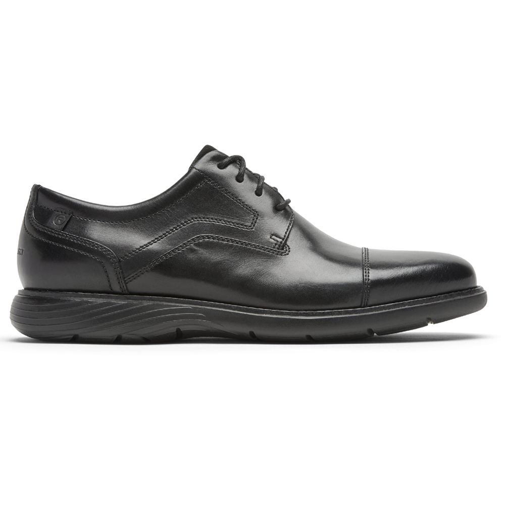 Rockport Mens Oxfords Black - Garett Cap Toe - UK 827-BNYSEF